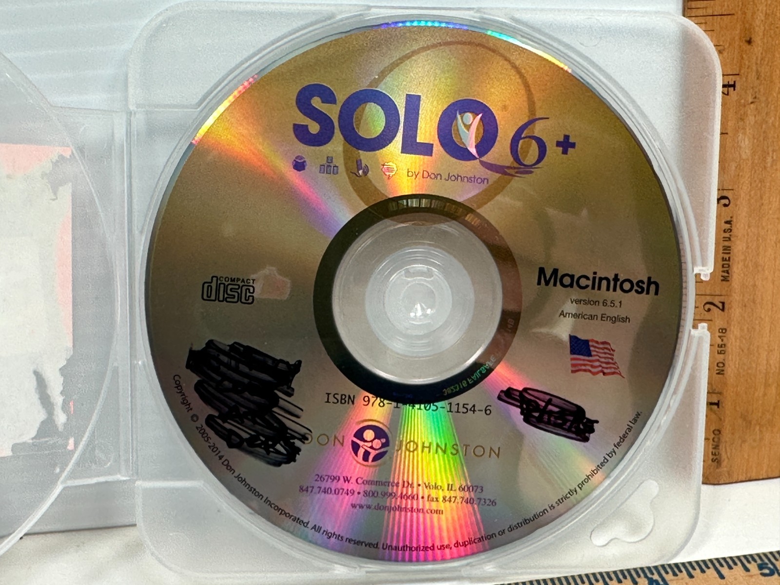 SOLO 6 + PLUS version 6.5.1 Disc ONLY Don Johnston Macintosh