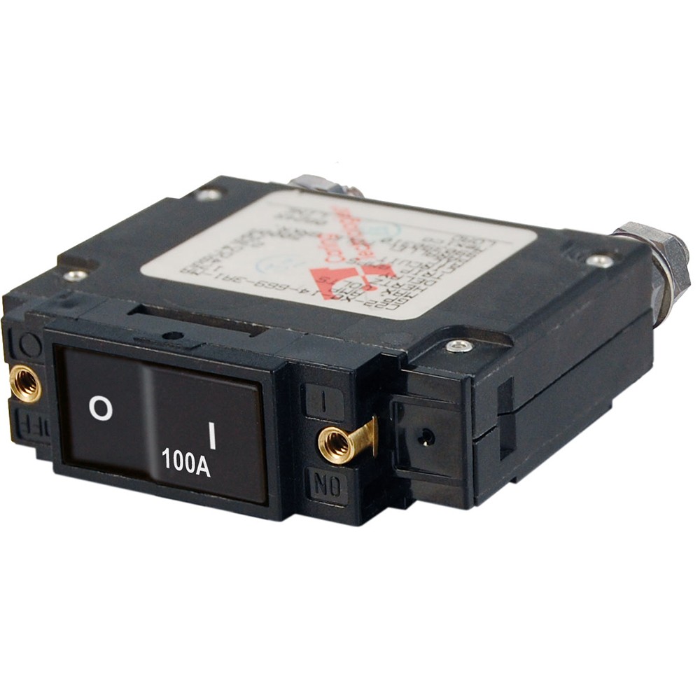Blue Sea 7549 C-Series Flat Rocker Circuit Breaker - Single Pole - 100A 7549 ...