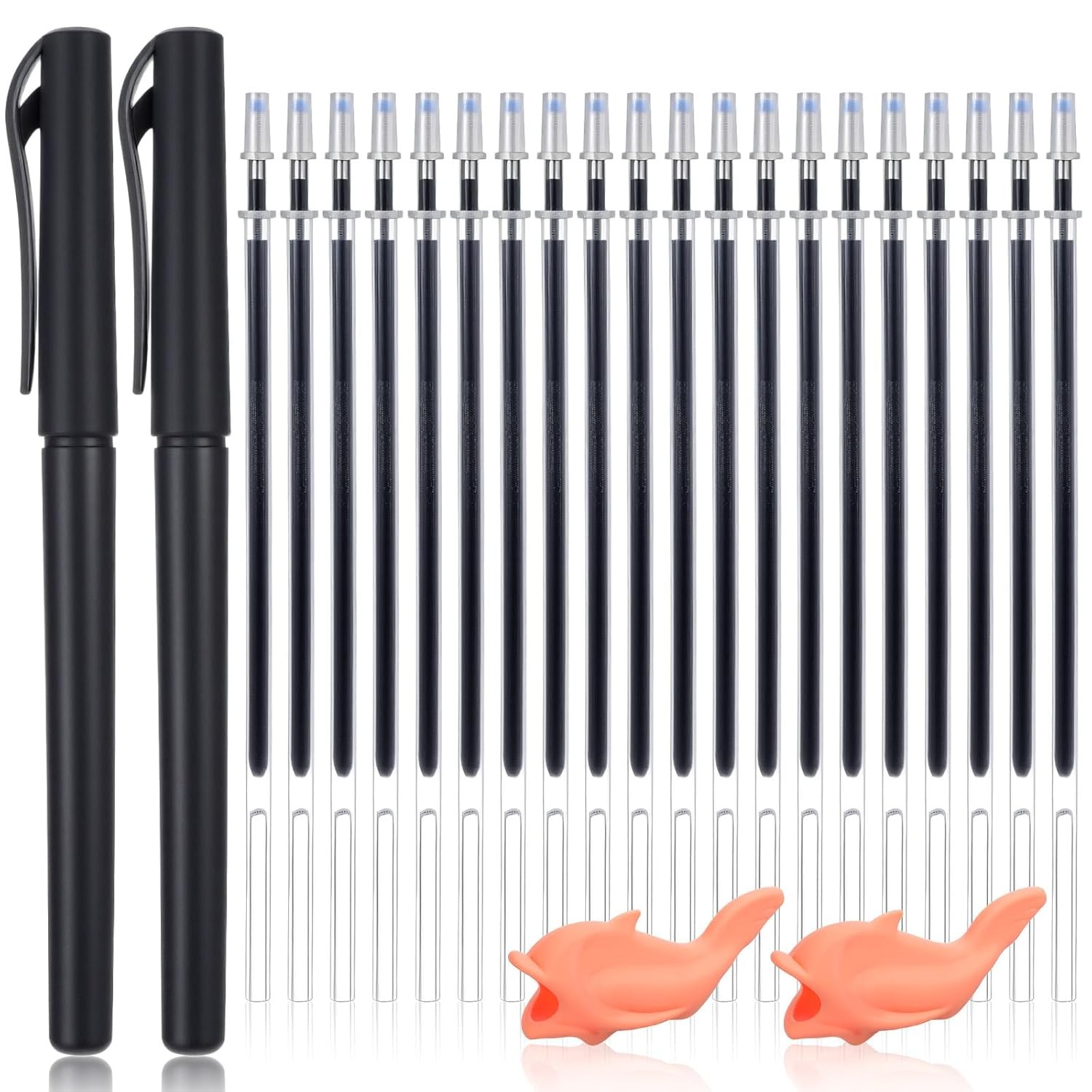 2 Pcs Magic Pens & 20 Refills for Magic Practice Copybooks, Disappearing Invisib