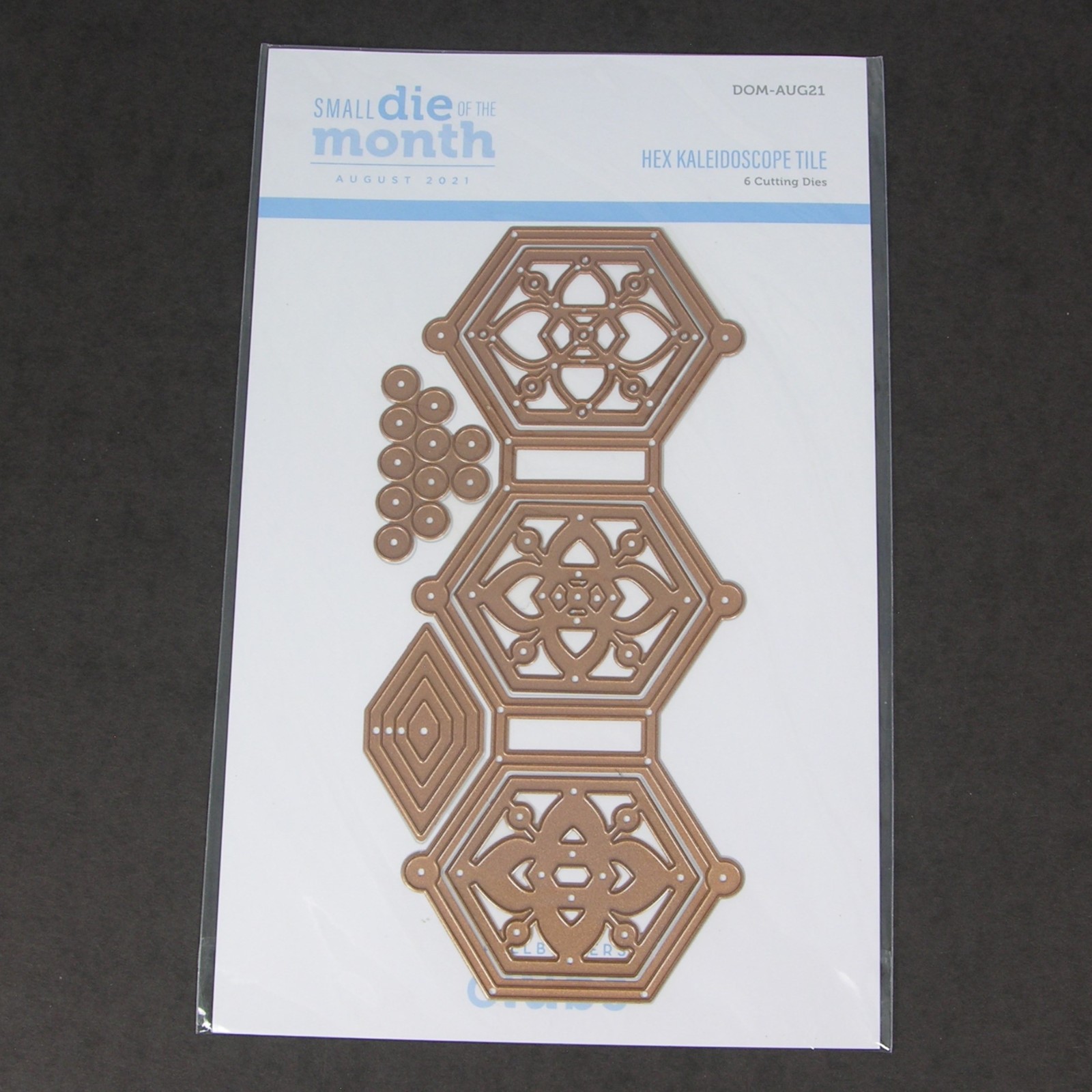 Spellbinders Small Die of the Month HEX KALEIDOSCOPE TILE Shapes Die Cuts AUG21