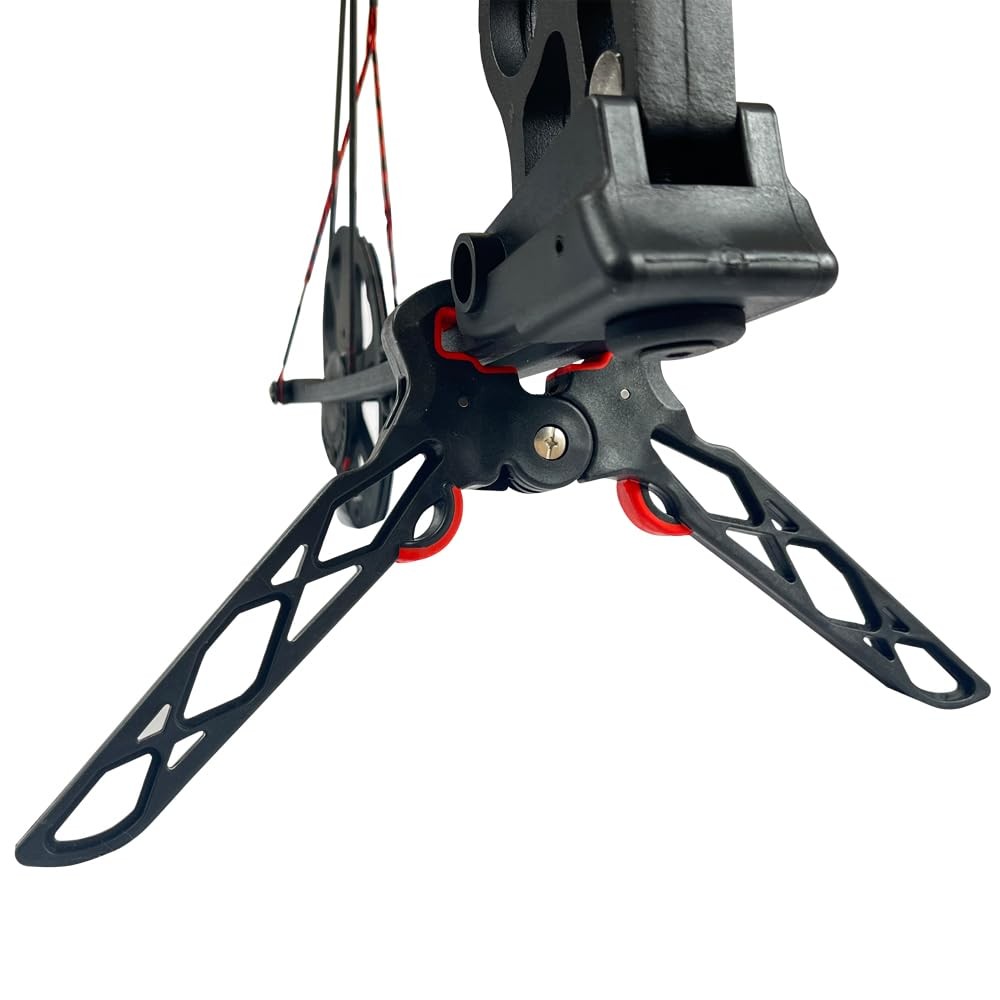 - QI HUO JU - Archery Bow Stand Folding Compound Stands Jack Black