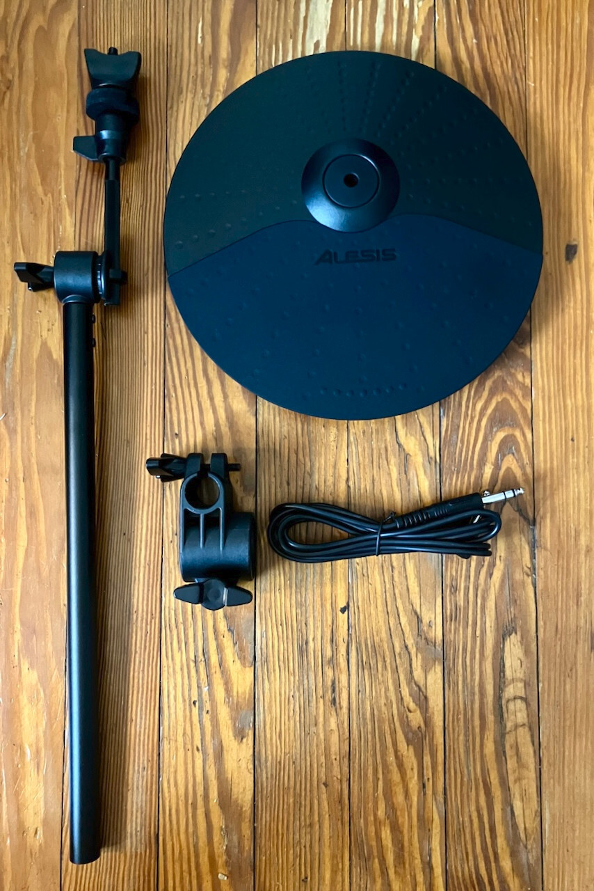 10" Alesis Cymbal w/Choke NEW w/15" Arm, 1.5 " Clamp & Cable Nitro Pro E-Drums