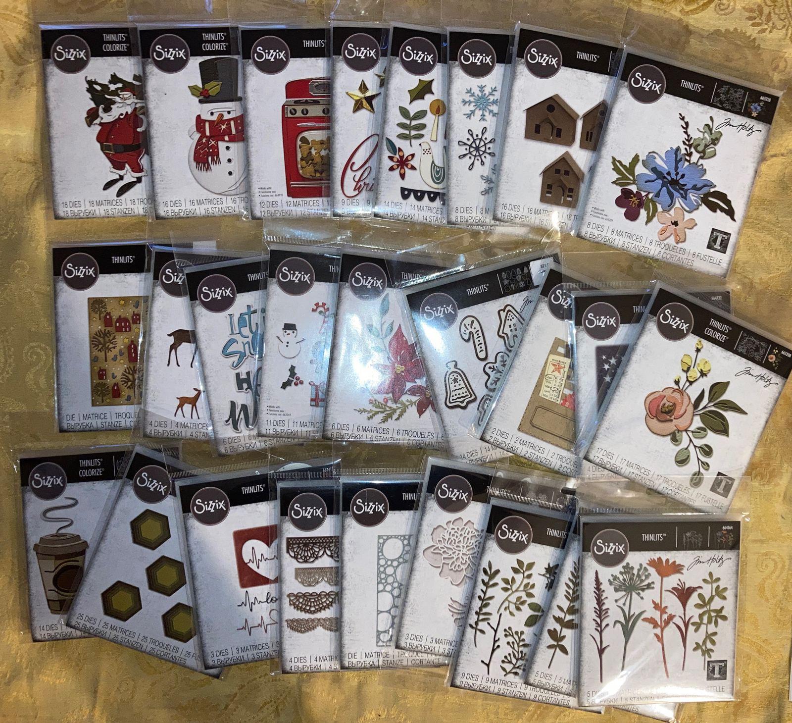 Sizzix Thinlits Metal Die Pack designed by TIM HOLTZ  LIMITED STYLES AVAILABLE