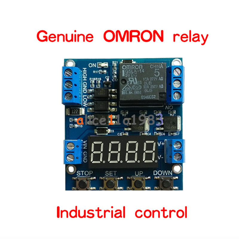 1-Channel Relay Module Trigger Delay Cycle Timer Circuit Switch Adjustable 6-30V