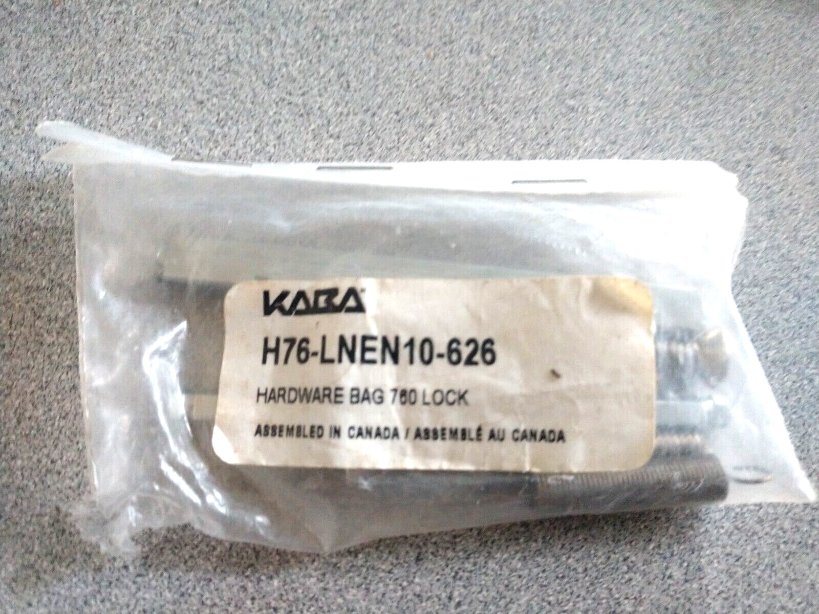 KABA SIMPLEX H76-LNEN10-626 HARDWARE BAG FOR 760 LOCK