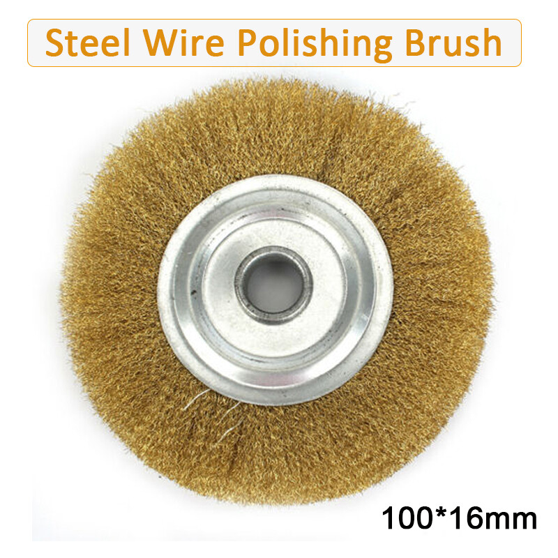 100mm Edelstahl Drahtbürste Schleifscheibe für Rotary Zubehör Polierscheibe