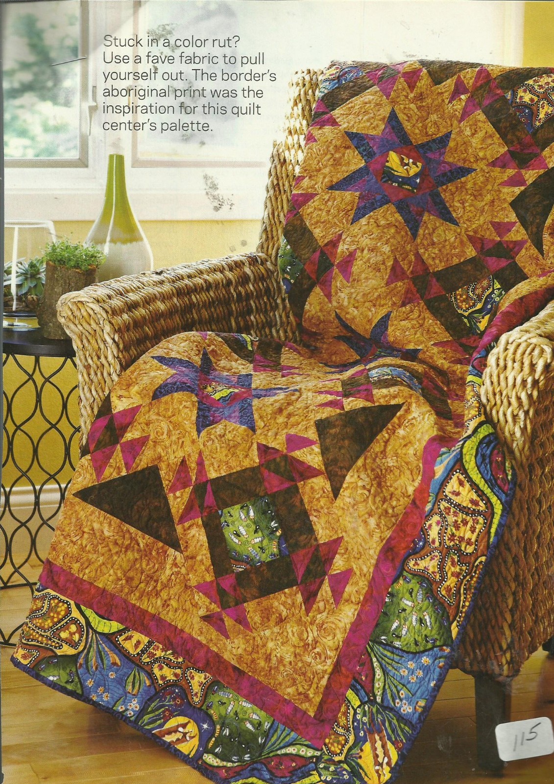 D0161  FROM THE OUTSIDE IN  QUILT PATTERN/INSTRUCTIONS