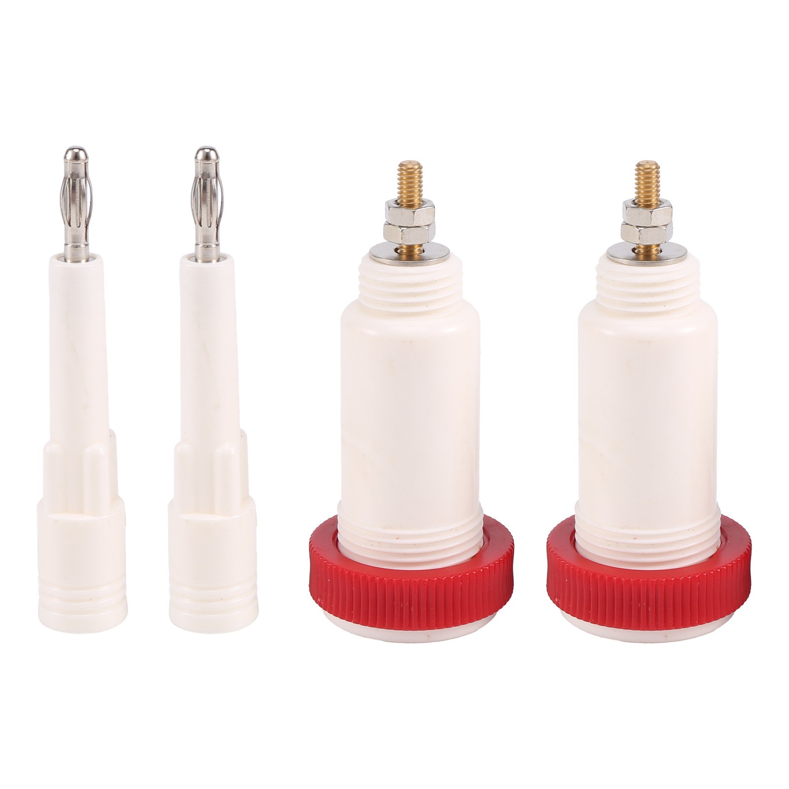 2 Pairs of 4 mm Banana  Jack 10Kv -30Kv High Voltage Connector Plug1741