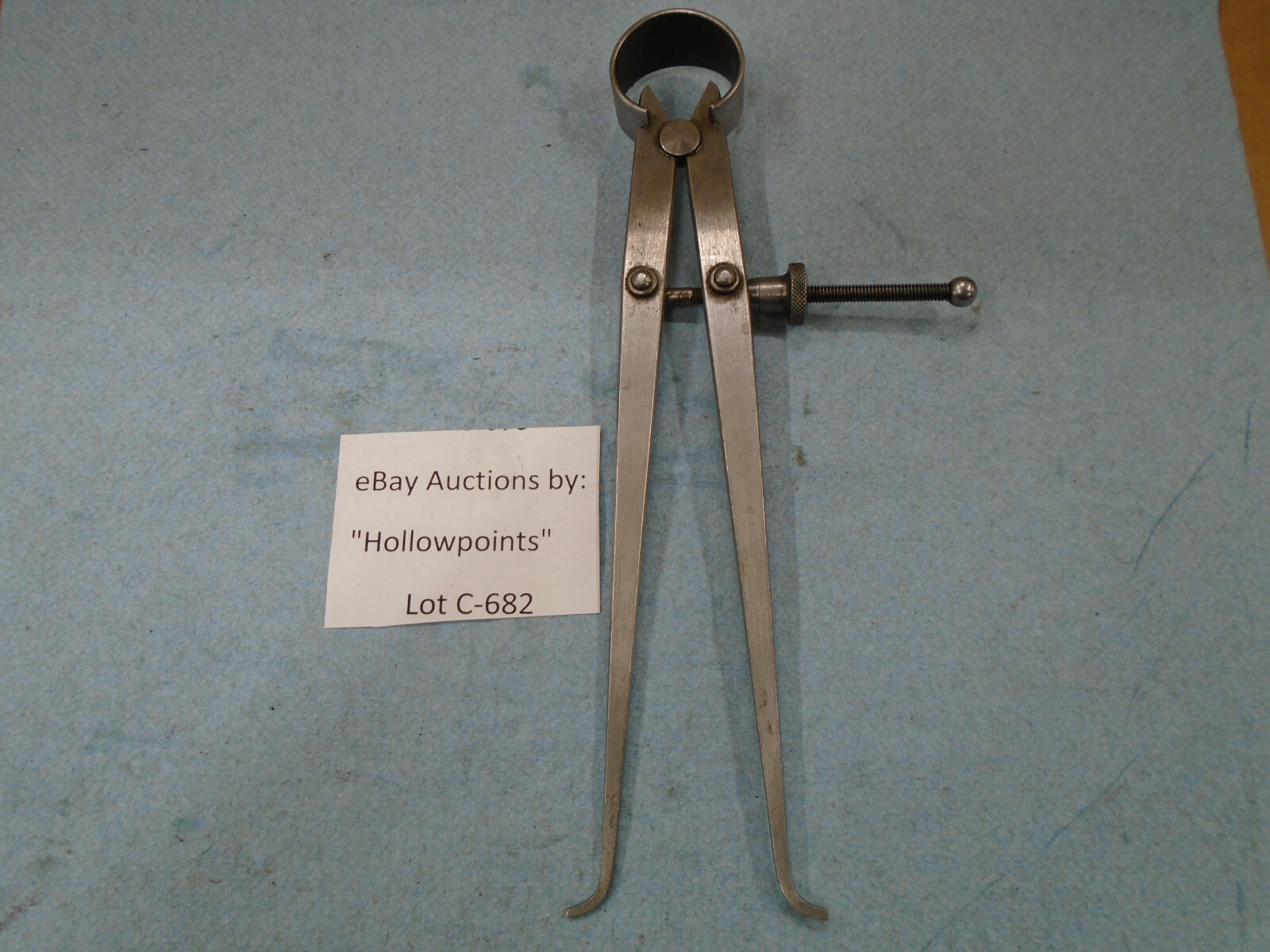 Lufkin No. 42 Inside 6" Spring Caliper w/ solid nut for Lathe Mill C682
