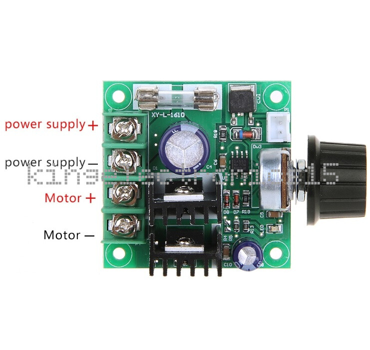 10A 9V~50V  PWM DC Motor Speed Control Switch Controller Volt Regulator Dimmer