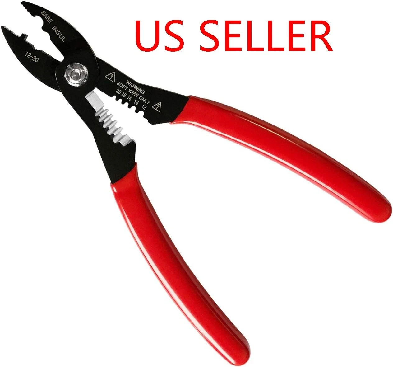 6.9" Multi-Function Wire Stripper Cutter Crimping Pliers 12-20 AWG Electrical To