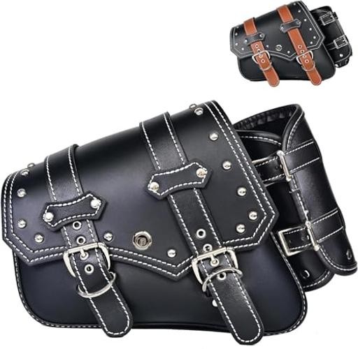 Motorcycle Saddle Bags Side Bags|Saddlebags|Pvc Leather Waterproof Side Left5