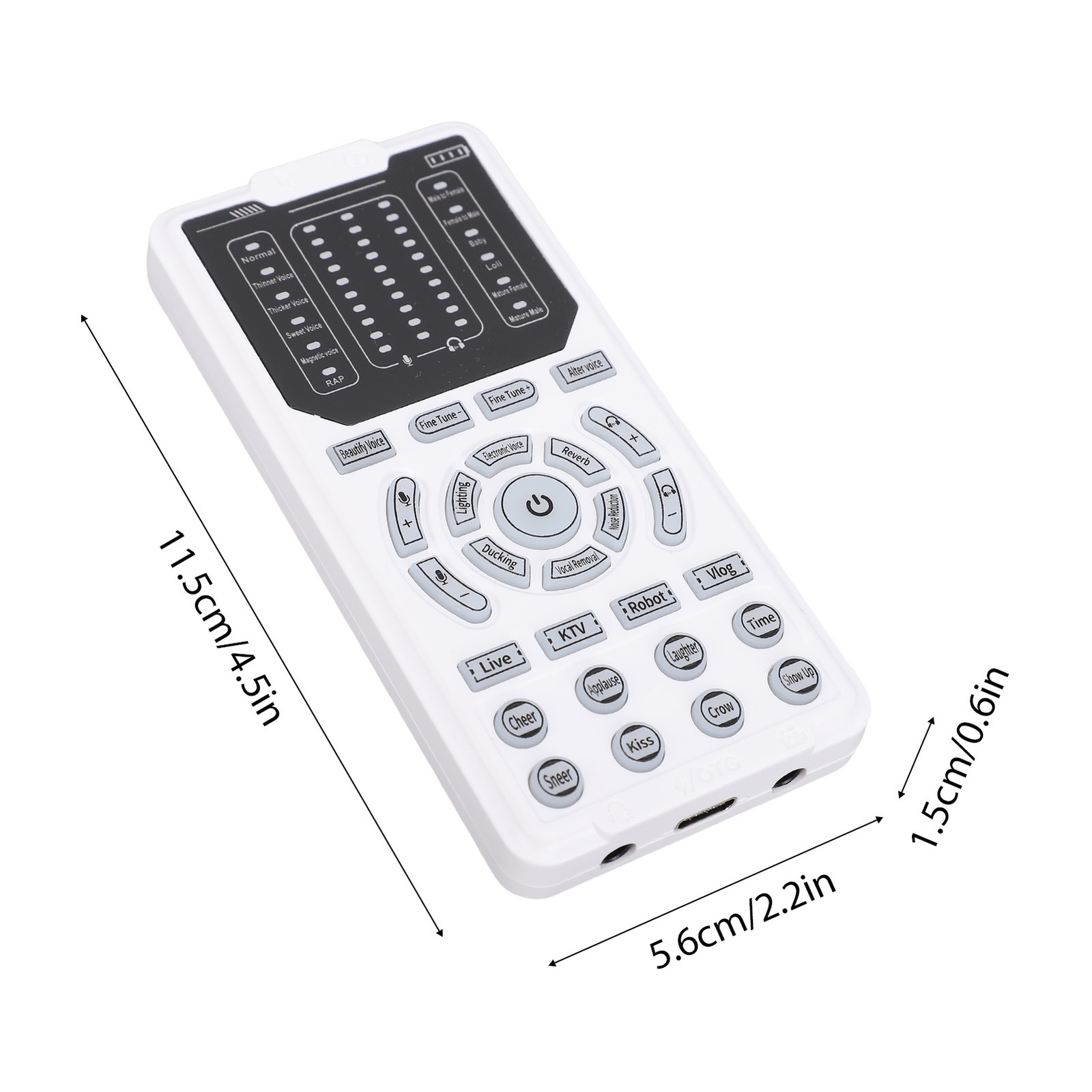 Voice Changer Portable Voice Changer Device With Headphone Microphone 15 RUWE