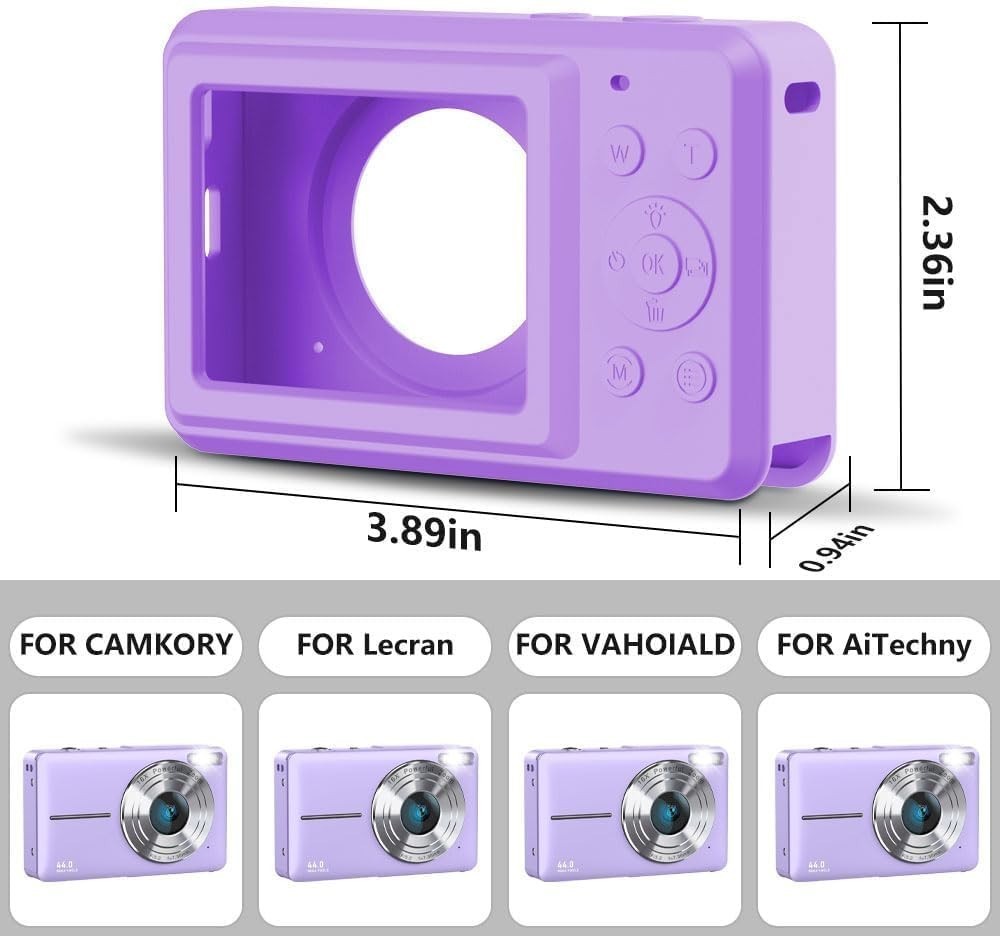 Tedubax Digital Camera Silicone Case Compatible with CAMKORY/DC403...