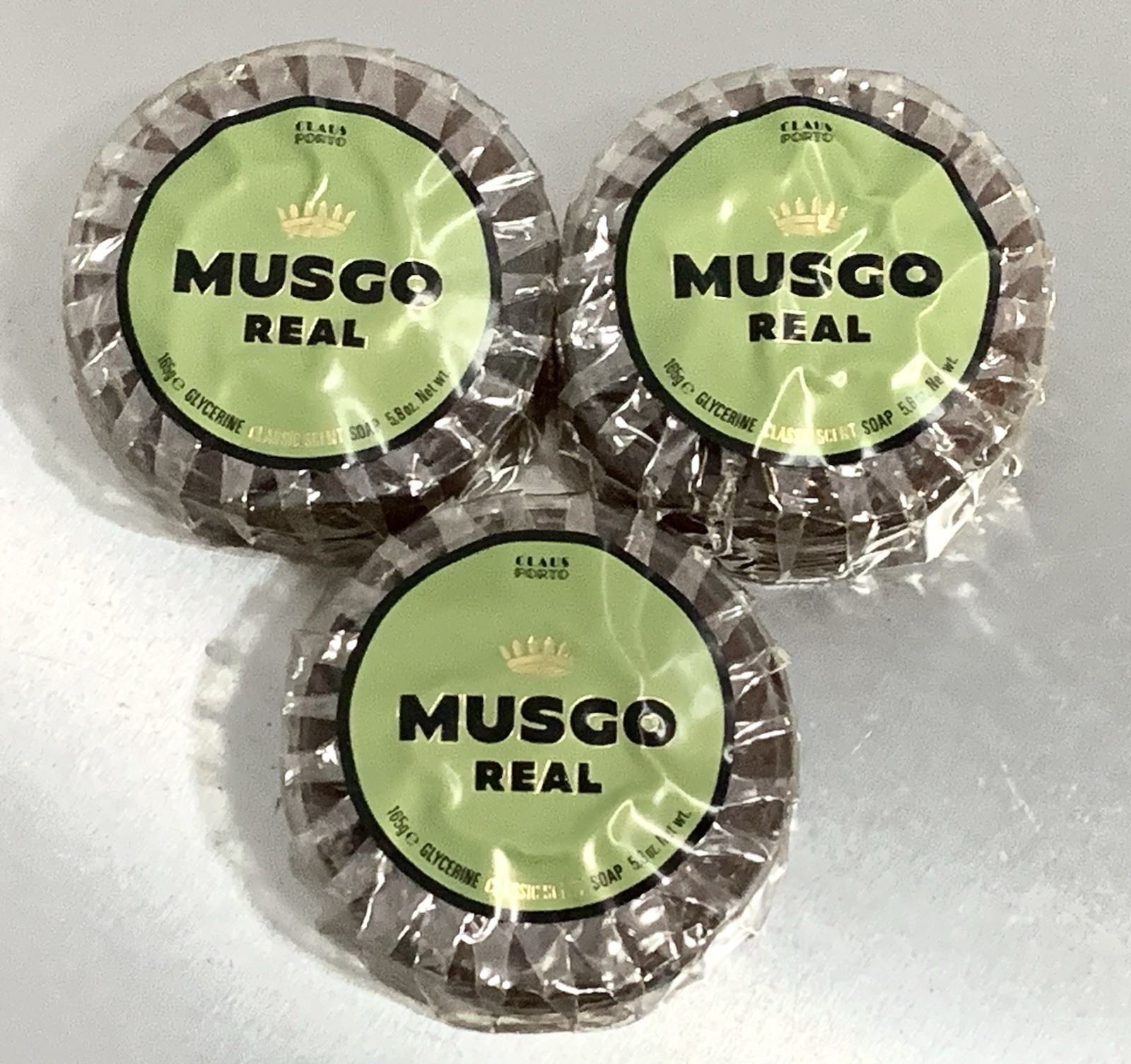3X Musgo Real Men's Glycerine Classic Scent Oil Soap 5.8 oz Sealed (#m1JJ4)