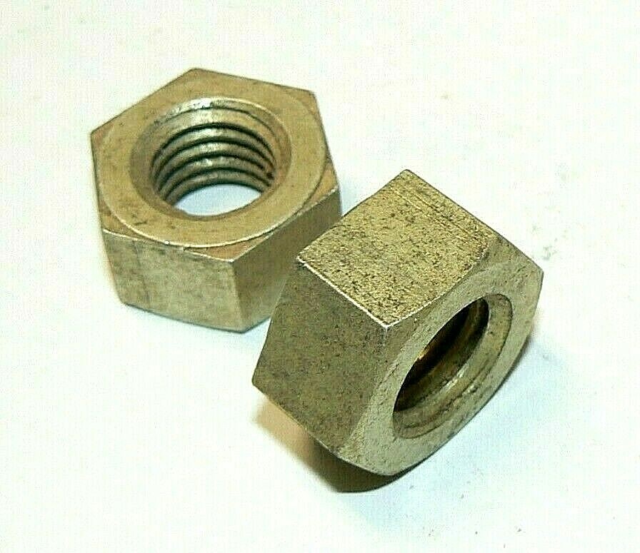 5/8"-11 ALUMINUM HEAVY HEX NUTS - (YELLOW ANNODIZED) - LOT OF 10 PCS.