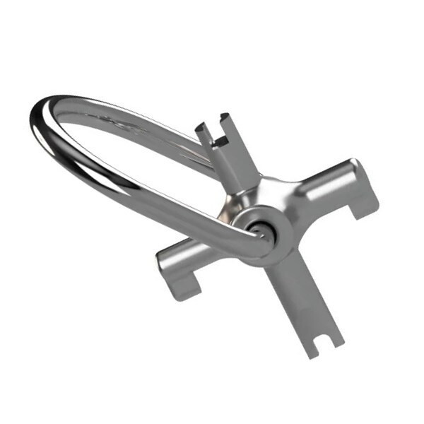 Diversitech RSC Tool Universal Tamper Resistant Refrigerant Locking Cap Mult Key