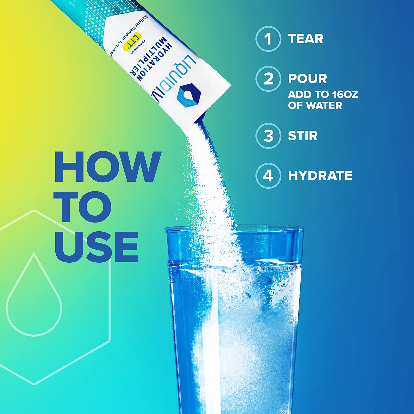 Liquid I.V. Hydration Multiplier - Tropical Punch - Hydration Powder 16 Packets