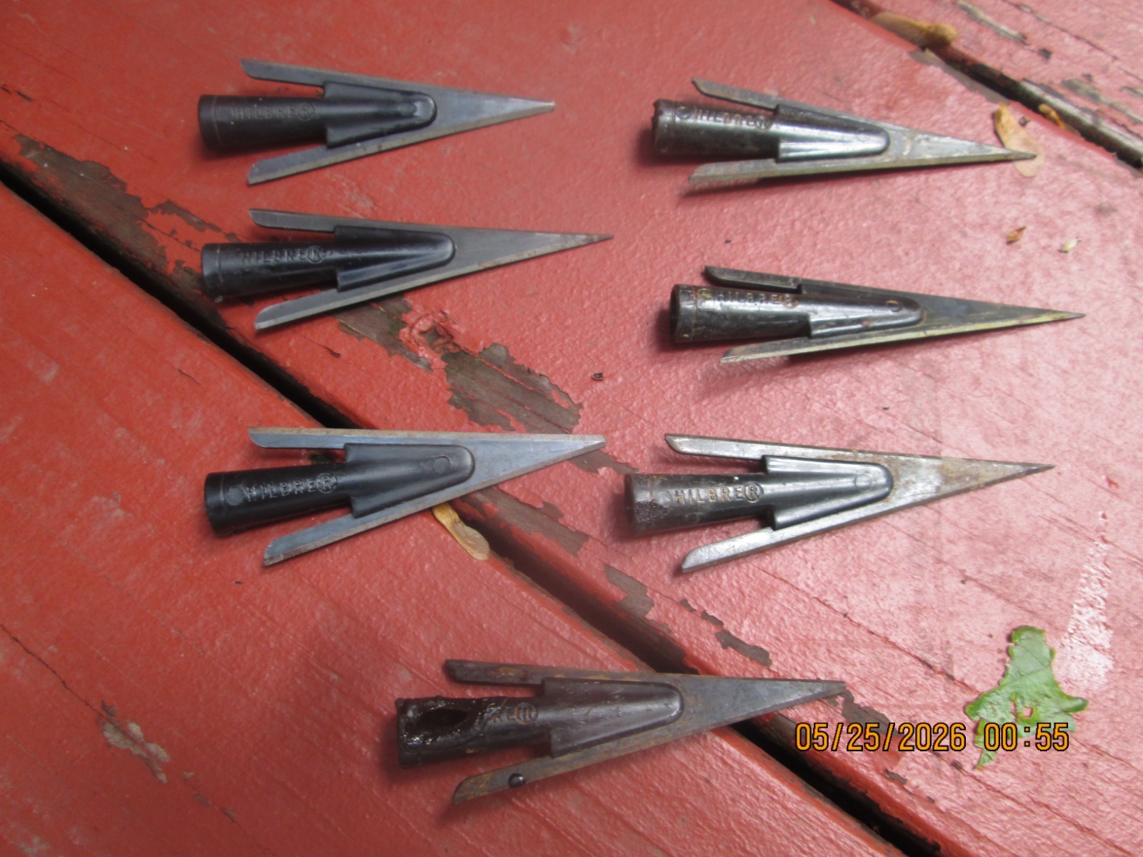 Hilbre broadheads black Flat shape recurve Traditional Bow Archery Hunting