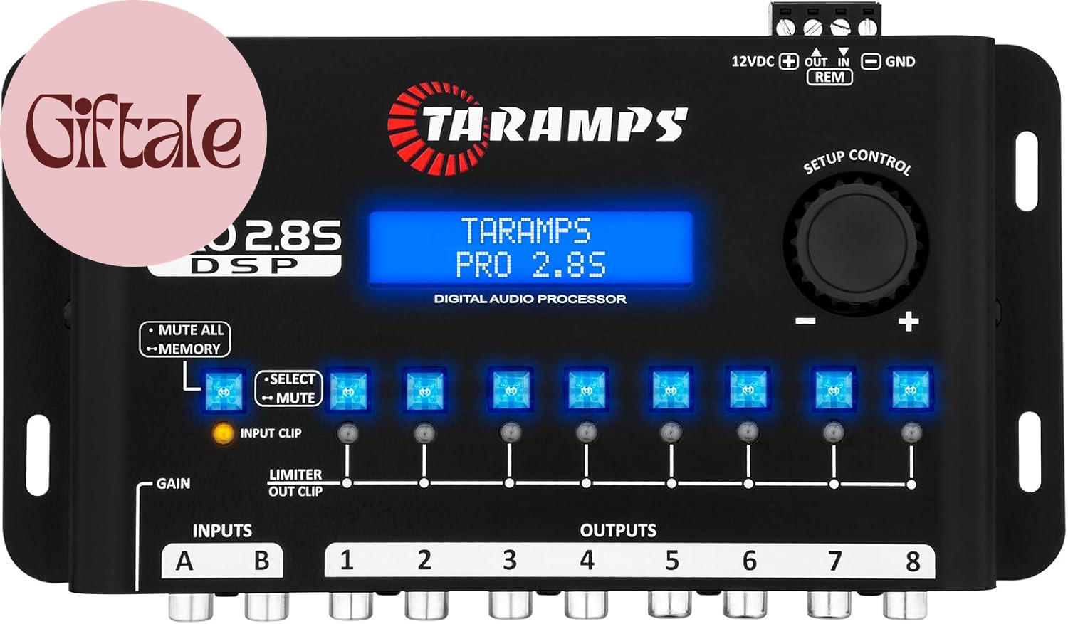 Taramps Pro 2.8S DSP Digital Audio Processor 8 Way Crossover Equalizer