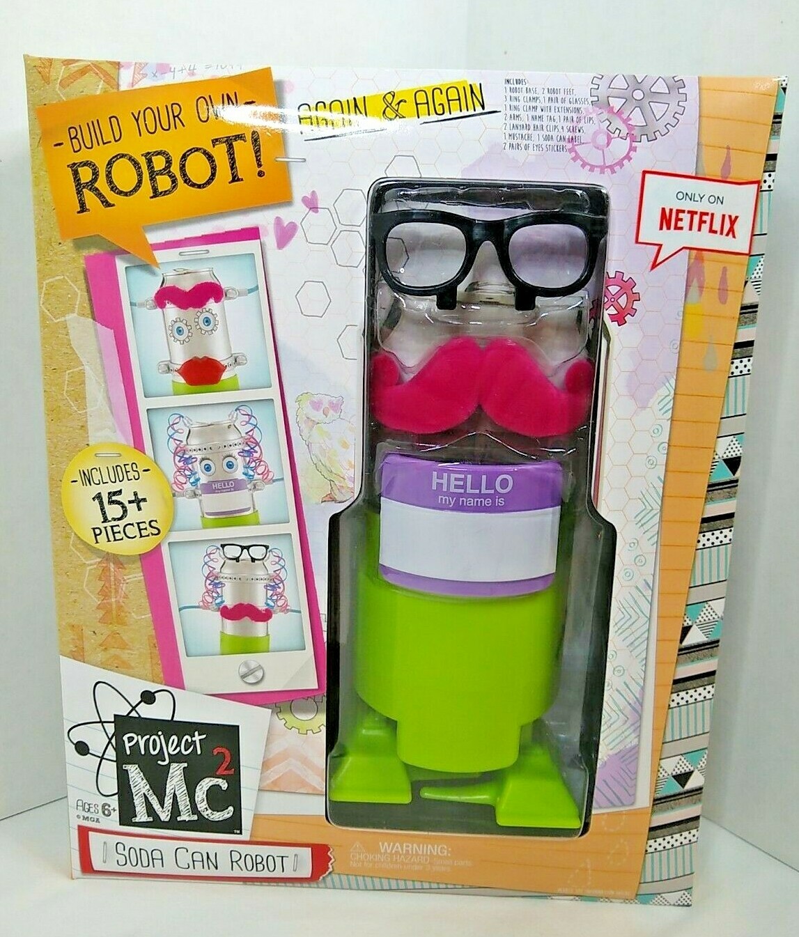 Project MC2 Soda Can Robot Experiment Science Kit New Build Your Own Robot