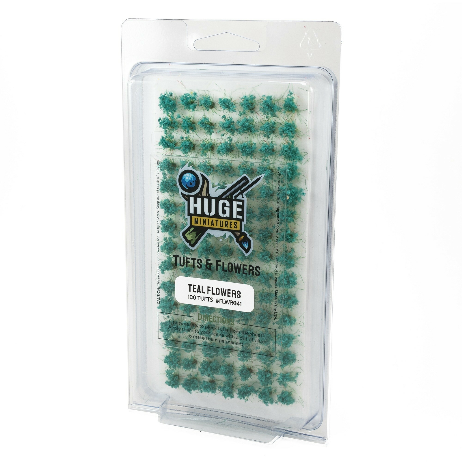 Teal Flowers Tufts.  -=NEW=-