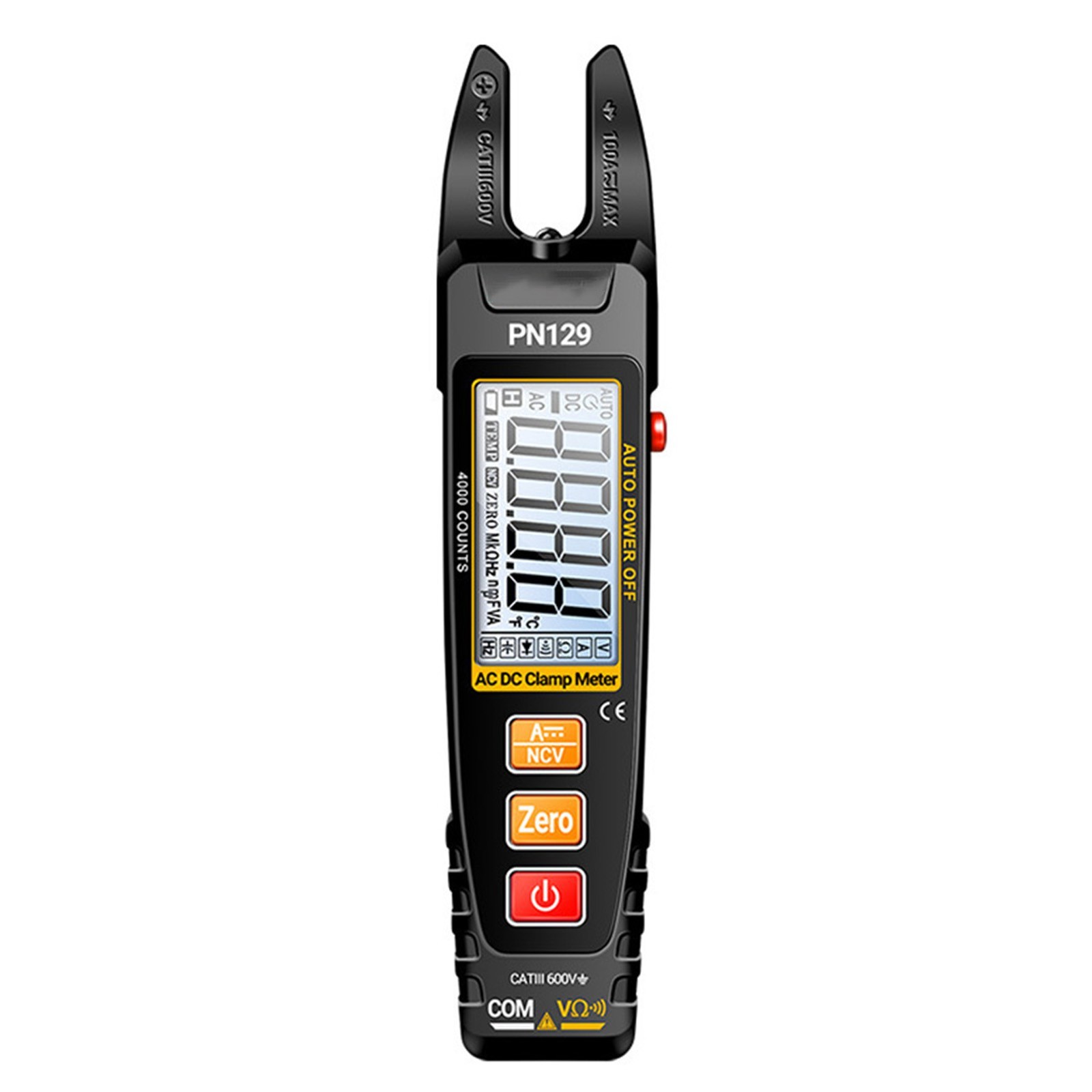 PN129 U Shape Clamp Meter with Automatic Range and Data for retention Feature
