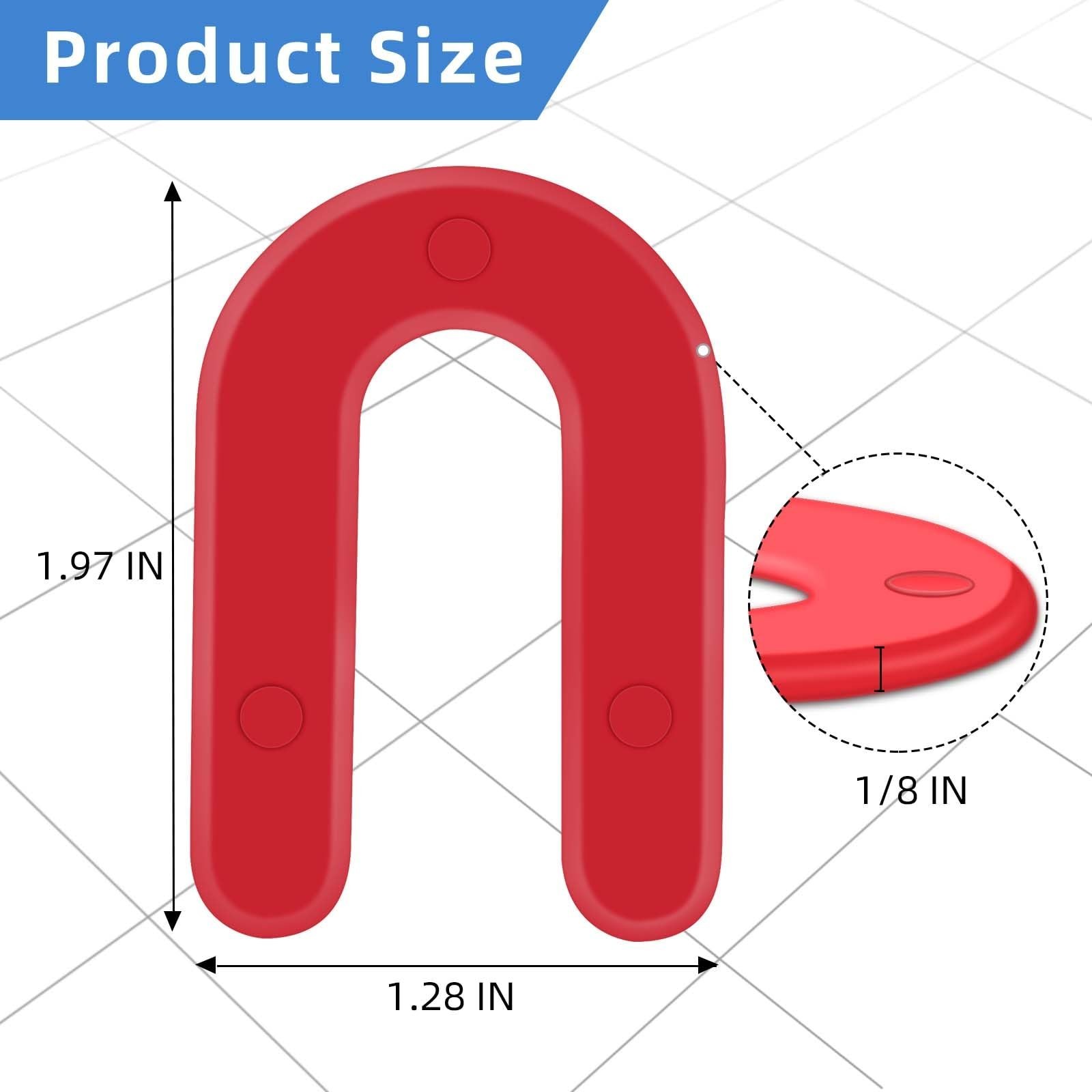 1/8 Inch Plastic Horseshoe Shims U Tile Spacers, Tile Leveling System Tile Sp...
