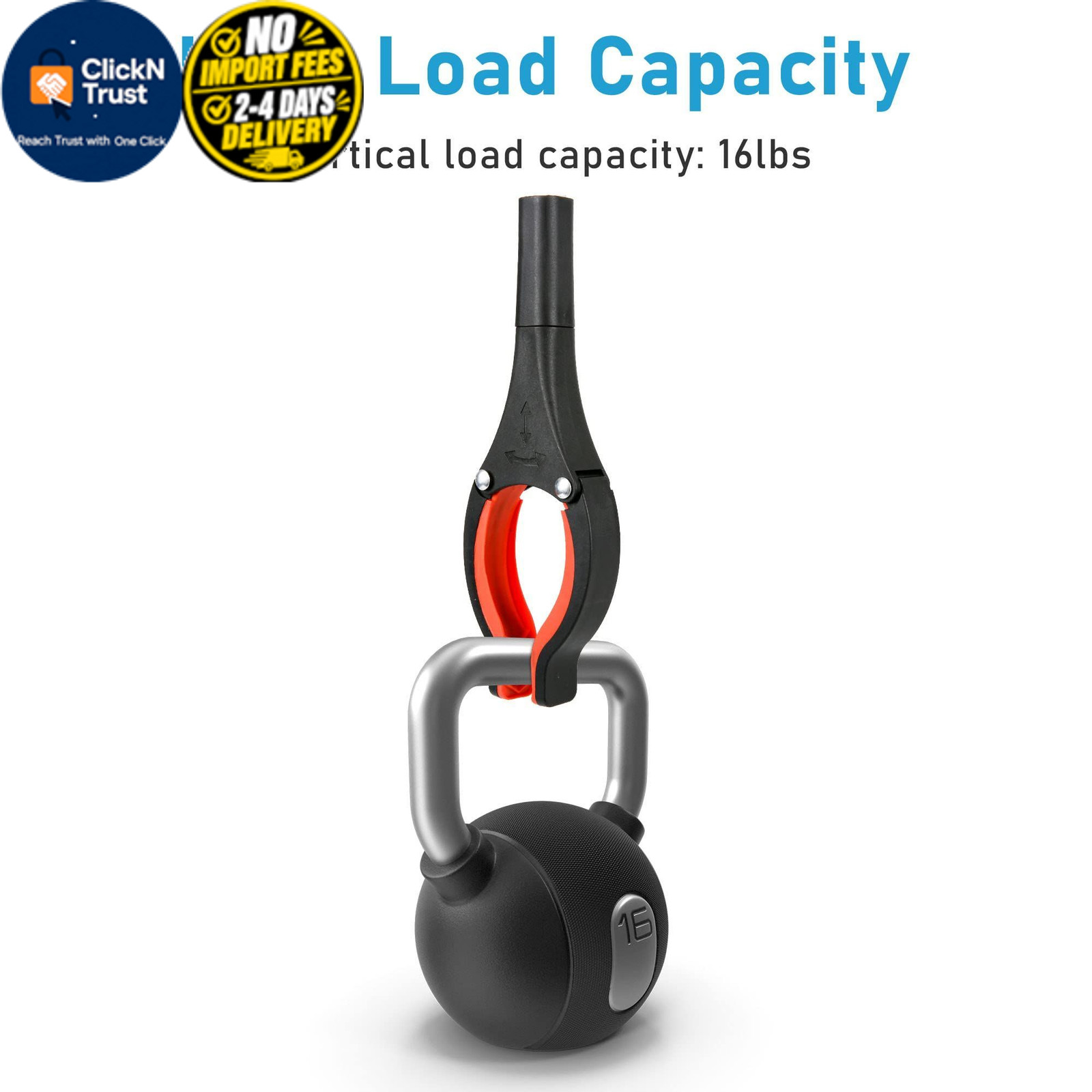 Grabber Reacher Tool, Orange, 32", Foldable Orange1
