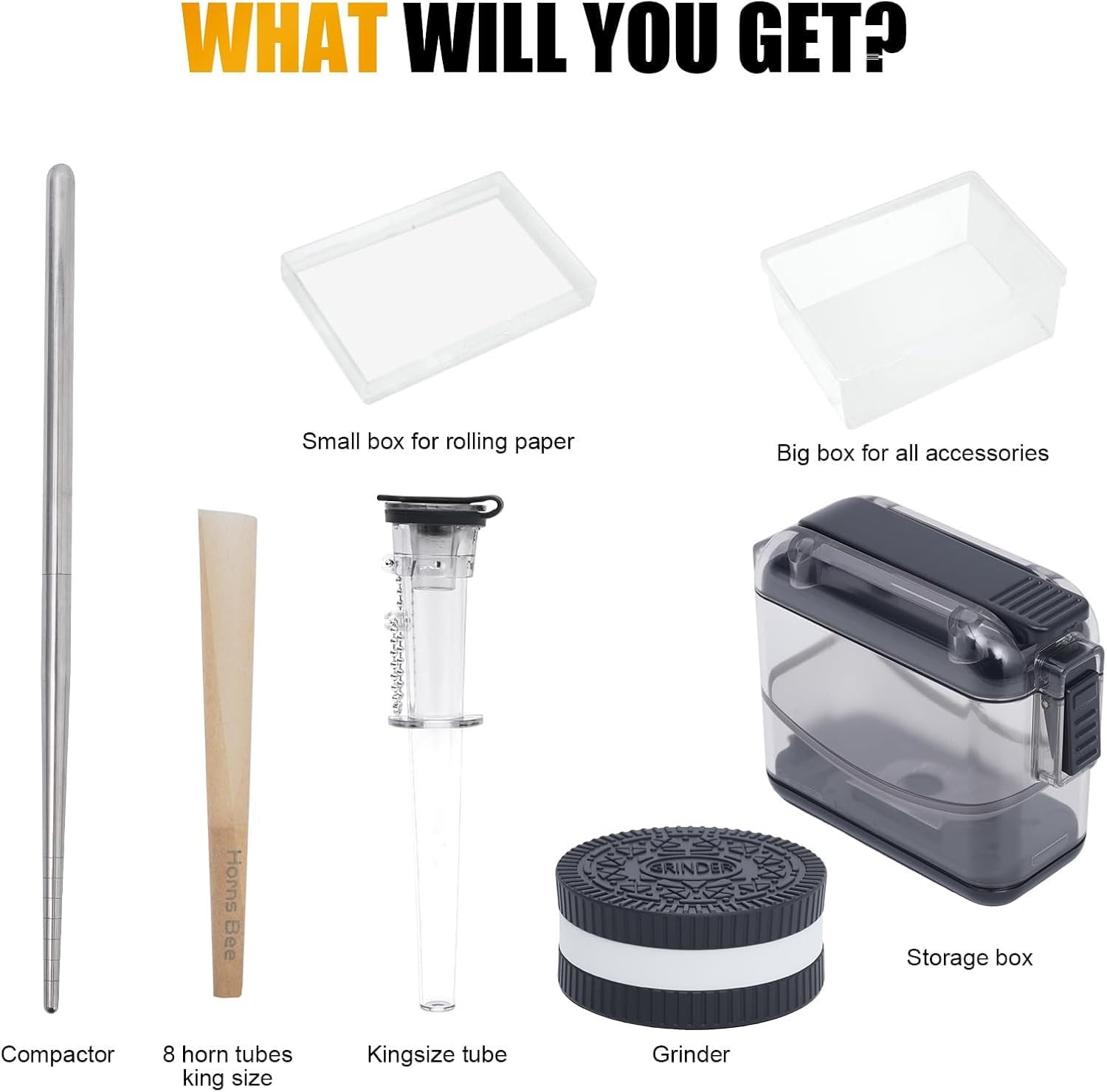 WHS·Yan Cigarette Rolling Machine, Portable Blunt Roller & Cone Loader Manua...