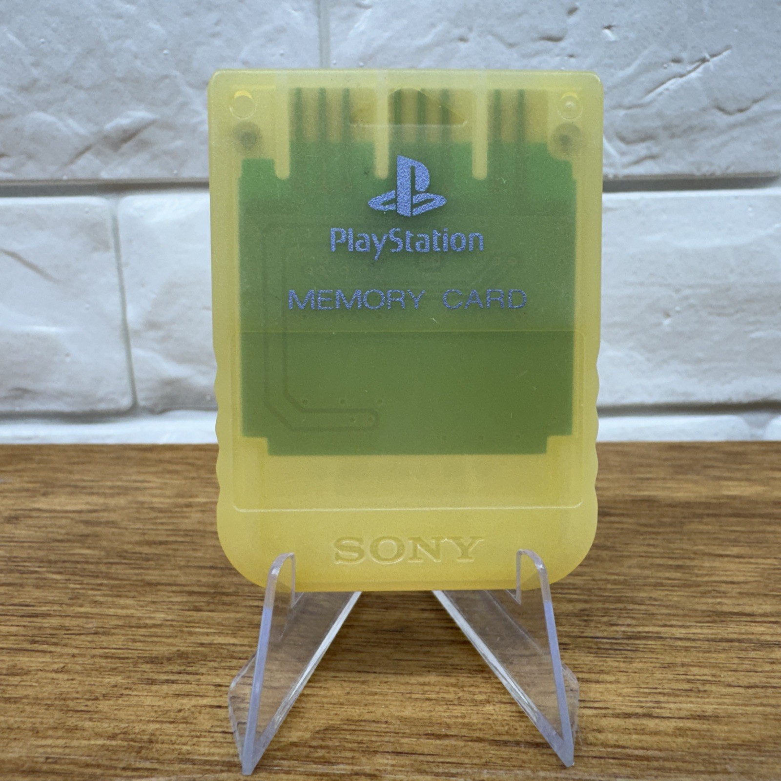 Sony PlayStation PS1 Memory Card White Winter Limited Edition SCPH-1194 Tested