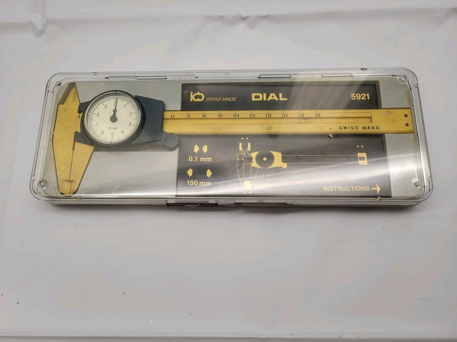 DIAL CALIPER: RARE, VINTAGE SWISS-MADE 5921