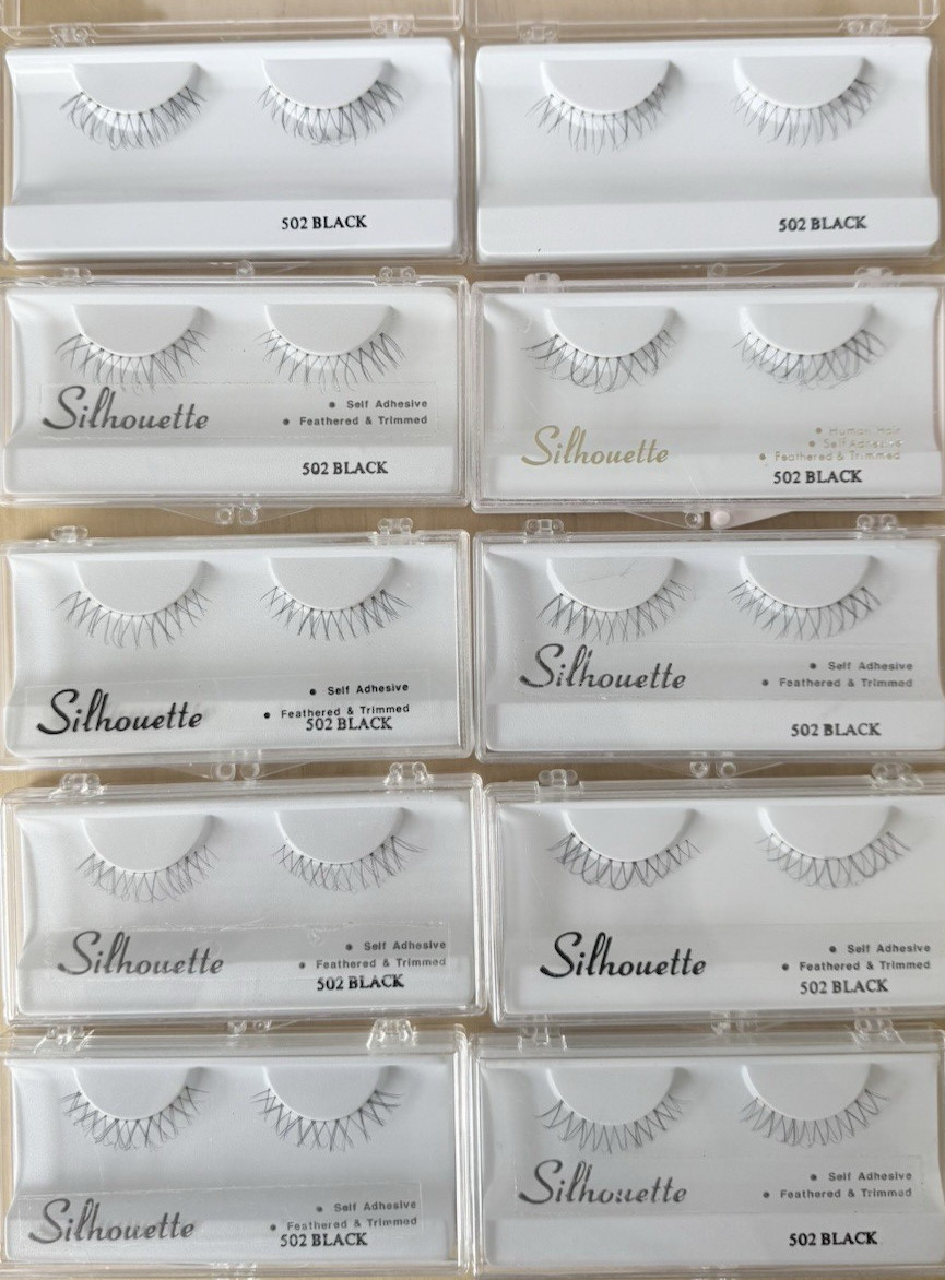 Elegant Lower Lashes #502 Black Human Hair  Lot of (10 Pairs)