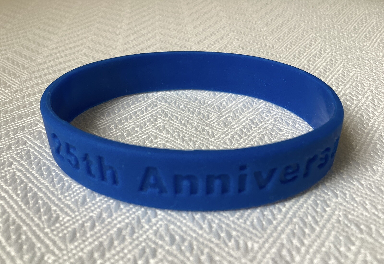 Space Camp 2007 25 Anniversary Silicone Wristband Blue