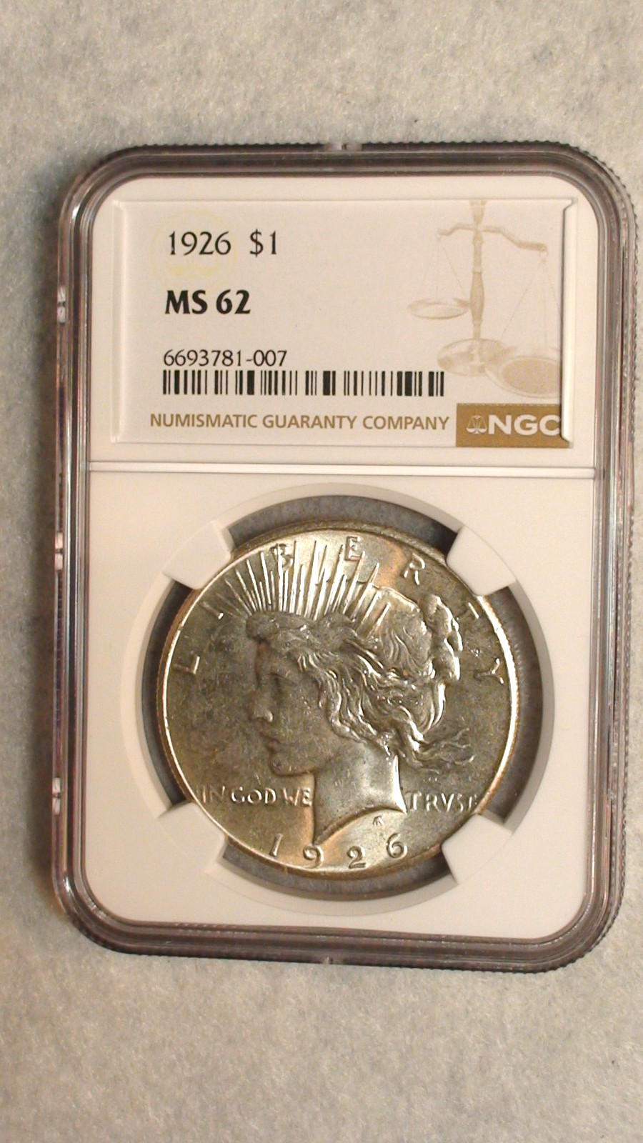 1926 P Peace Dollar NGC MS62 BETTER DATE UNCIRCULATED $1 Coin BUY IT NOW!
