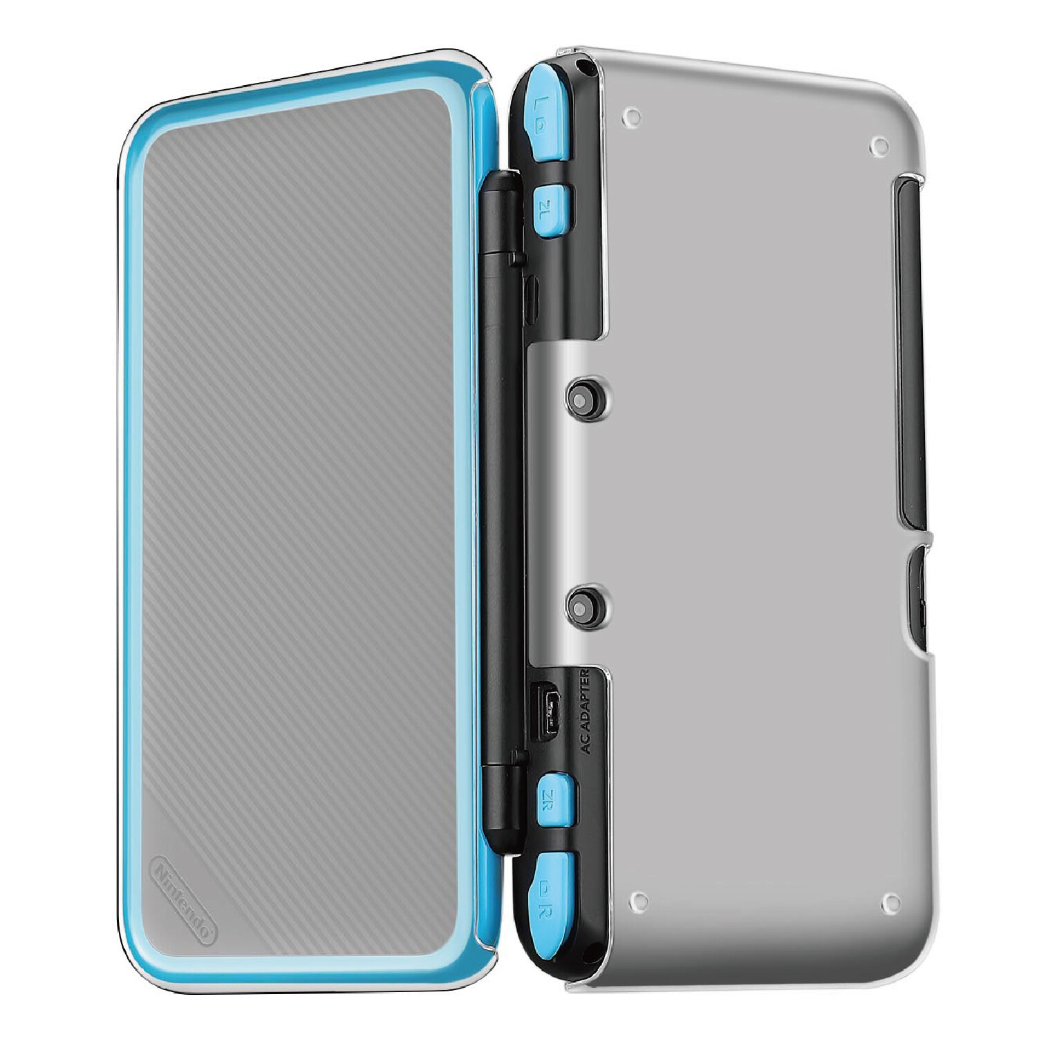New Nintendo 2DS XL LL Case - Transparent Hard Shell Protective Clear Case Cover