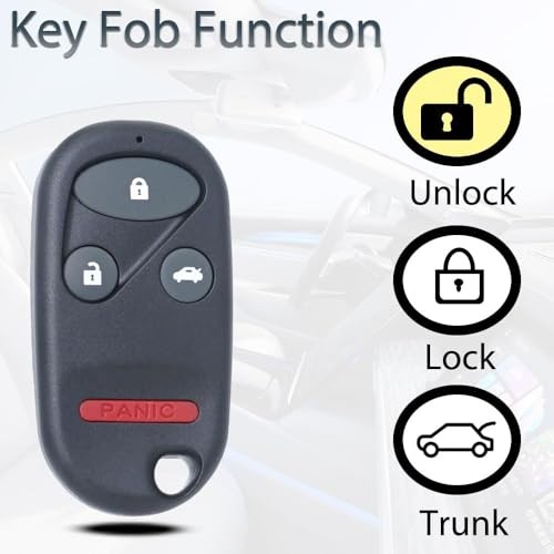 Key Fob Keyless Entry Fits for 1998 1999 2000 2001 2002 Honda Accord 1999-2003