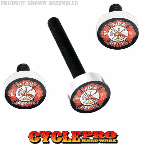 Silver Billet Fairing Windshield Hardware Kit 14-Up Harley - FIRE FIGHTER DEPT