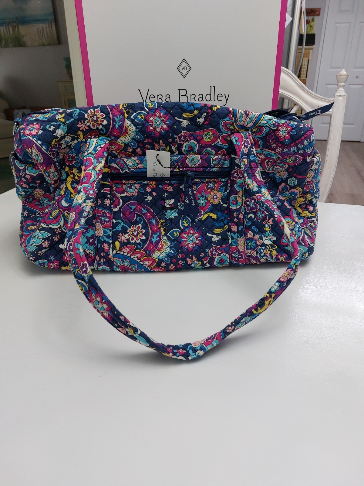 Vera Bradley Disney Sensational Six Duffel Travel Bag NWT