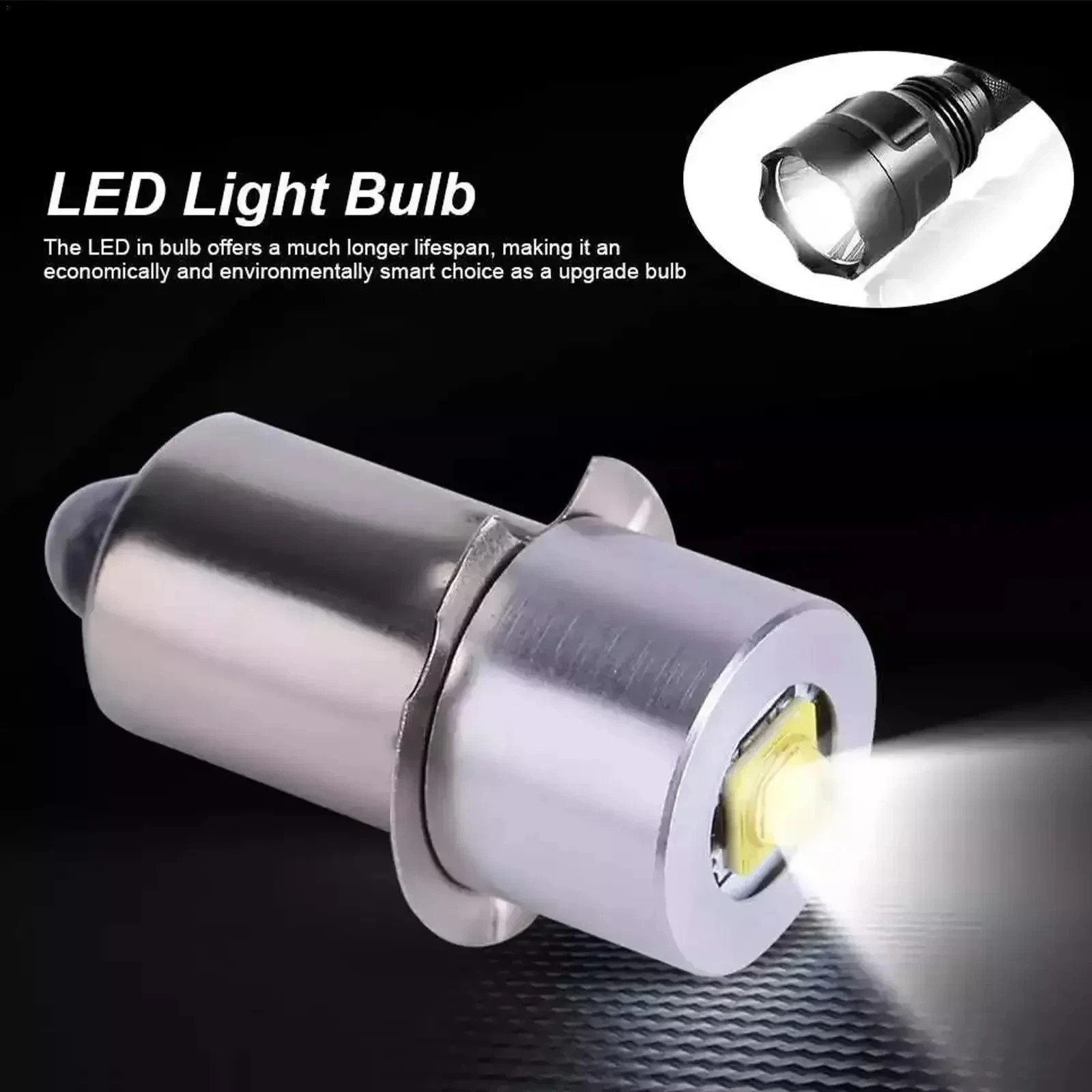 For MAGLITE Super Bright LED Upgrade Bulb Drop In Replacement 2 3 4 5 6 Cell C/D