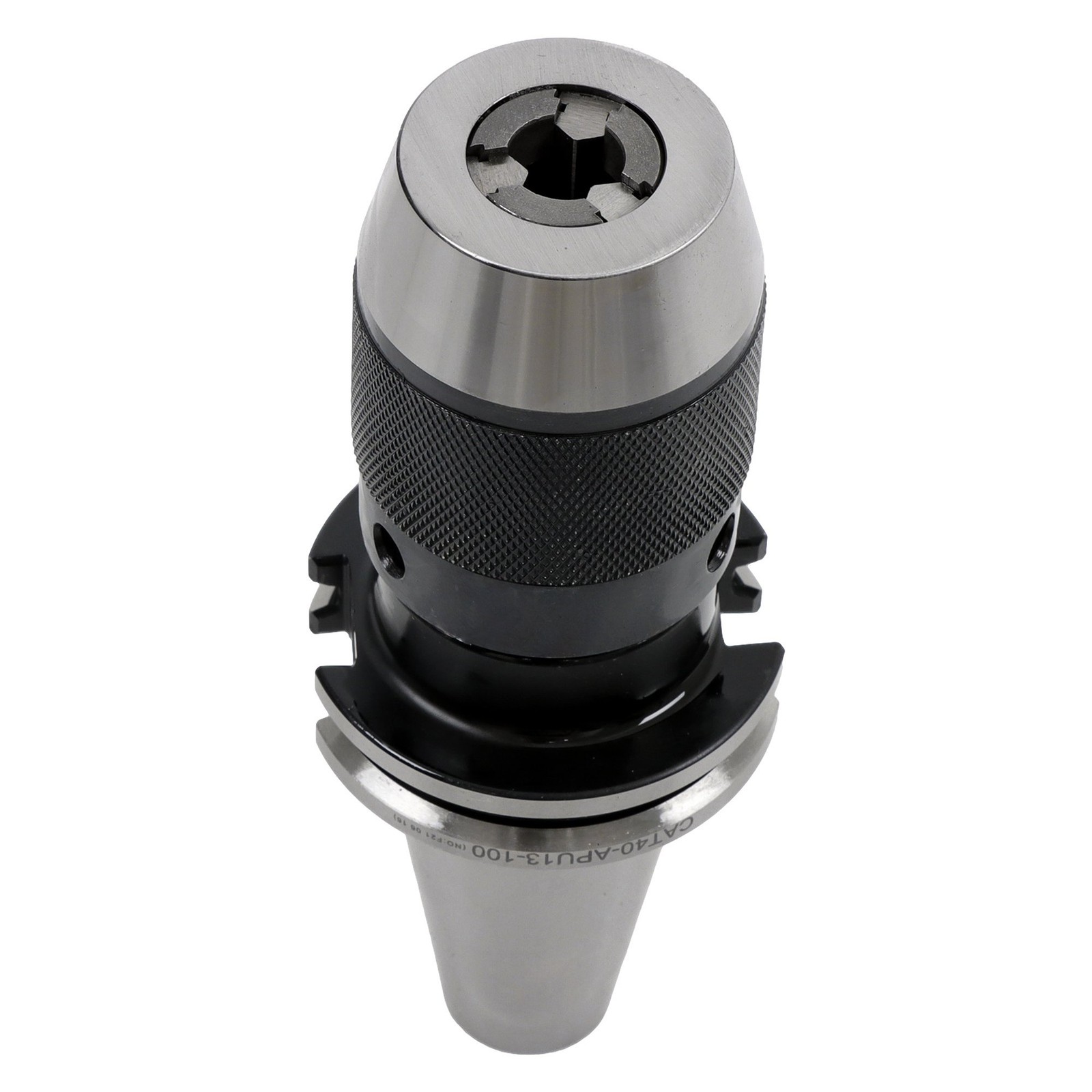 CAT40 Precision Dual Contact Chuck 1/2" Keyless With Solid Shank