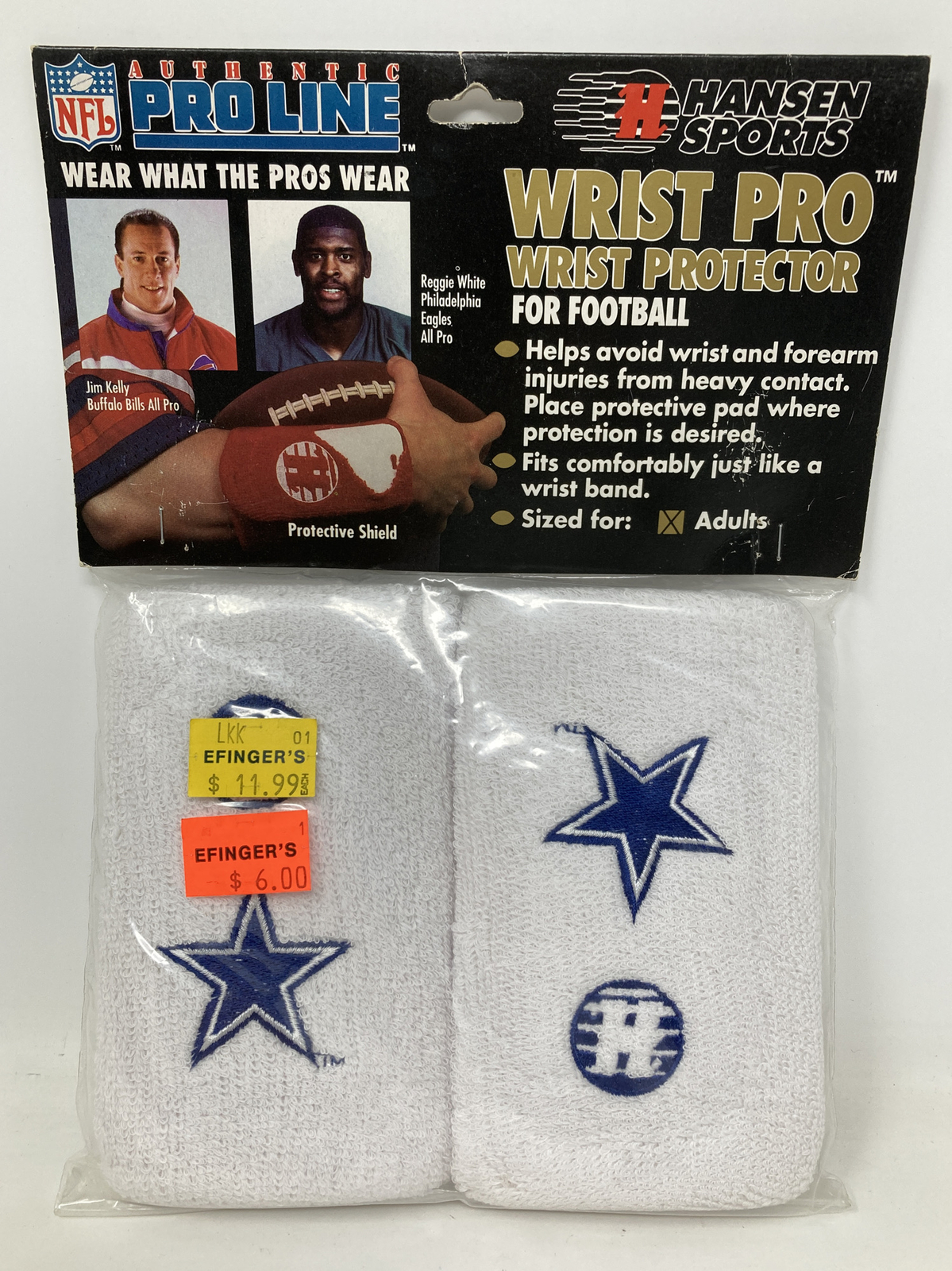 VINTAGE 1992 HANSEN SPORTS WRIST PRO DALLAS COWBOYS NFL AUTHENTIC PRO LINE  NEW