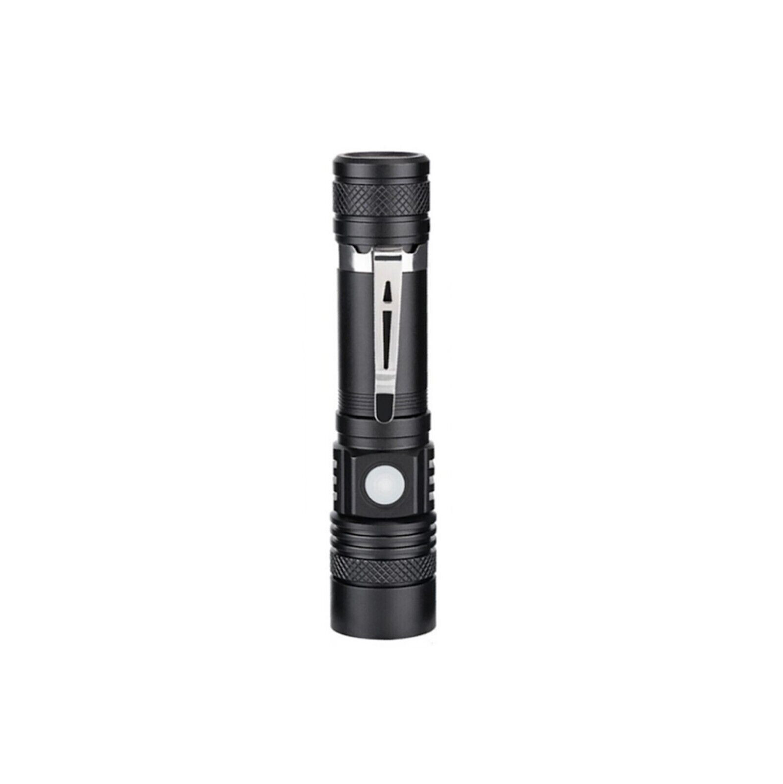 Super Bright LED Tactical Flashlight Zoomable Rechargeable