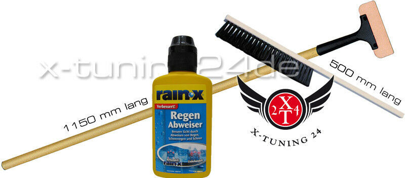 SET OF 3 ICE SCRAPER 1150mm + WHISK 500mm + RAIN-X Disc Sealer