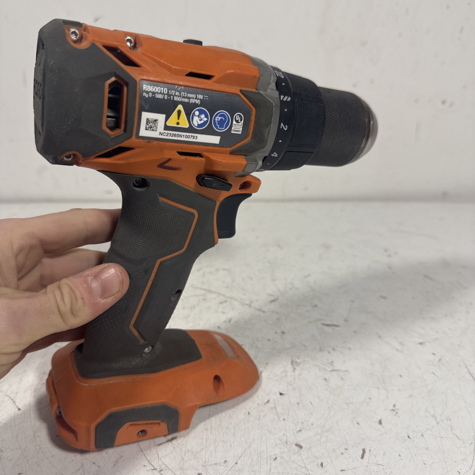 r860010 ridgid 1/2 In Drill Bare Tool Only Work-3