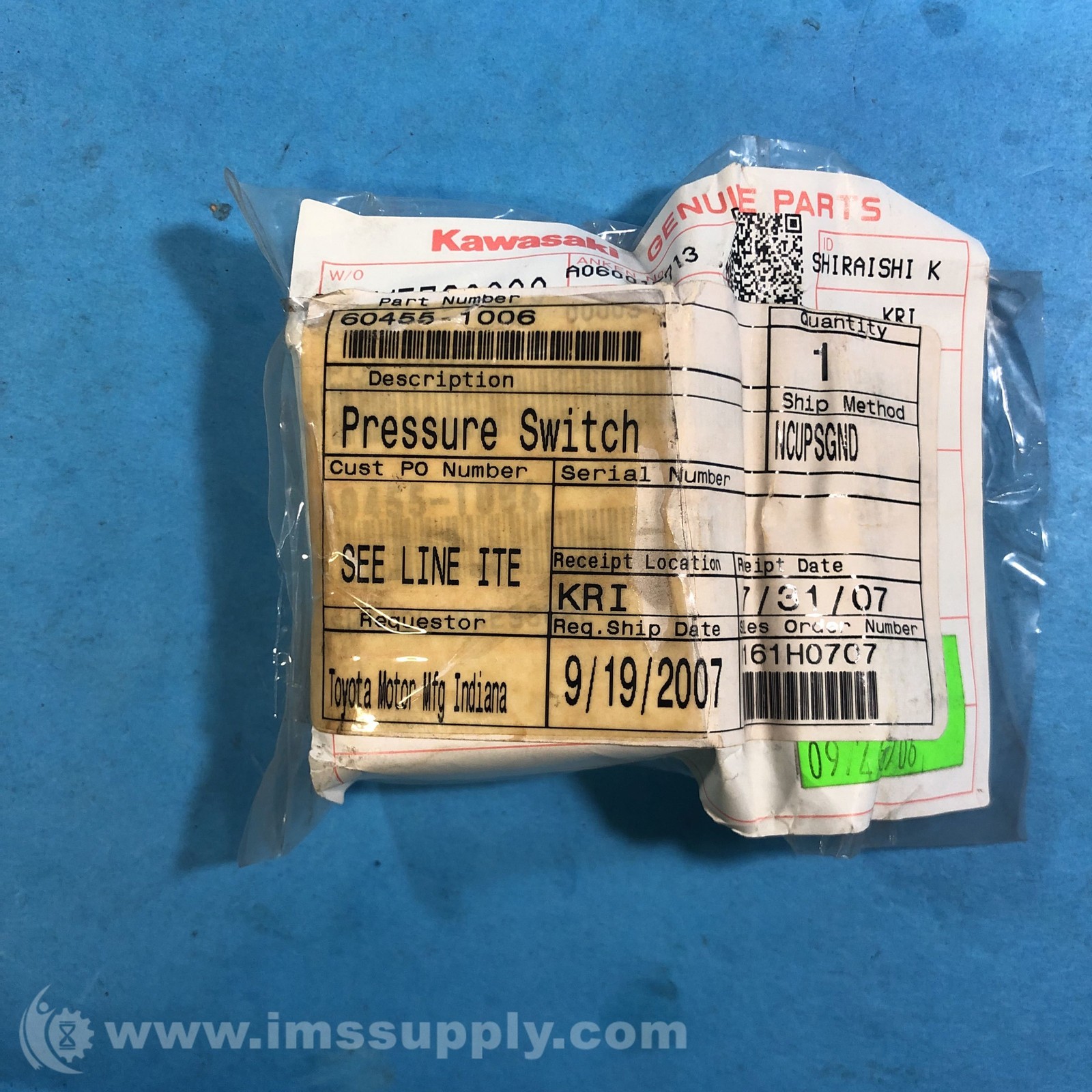 Kawasaki 60455-1006 Pressure Switch FNFP