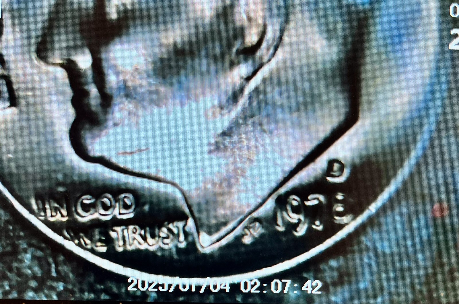 1978 D Roosevelt Dime w/ Errors Off Center Letters on Rim (D4)