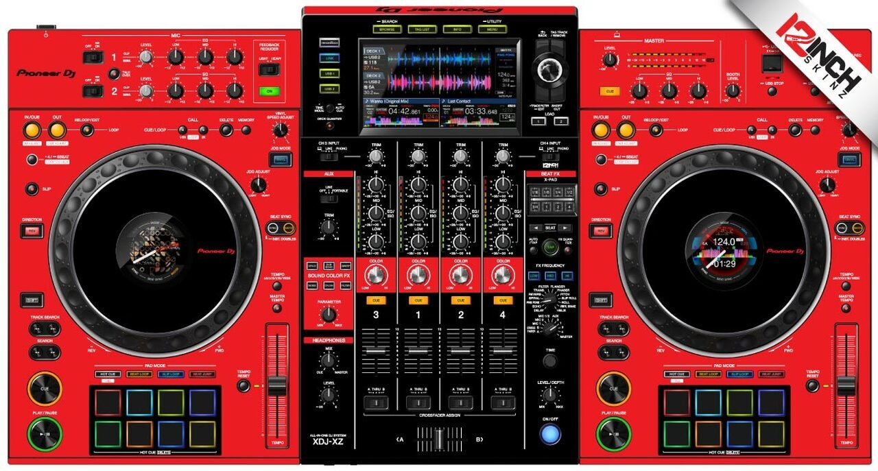 Pioneer XDJ-XZ Skin - red/black Rekordbox