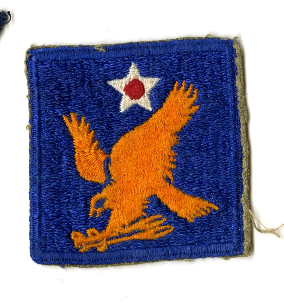 2nd Air Force White Back Patch WWII Vintage Pacific Coast