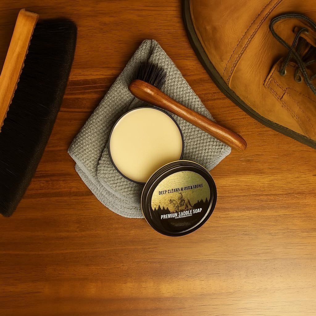 Leather Saddle Soap — Three-Piece Leather Cleaning Kit